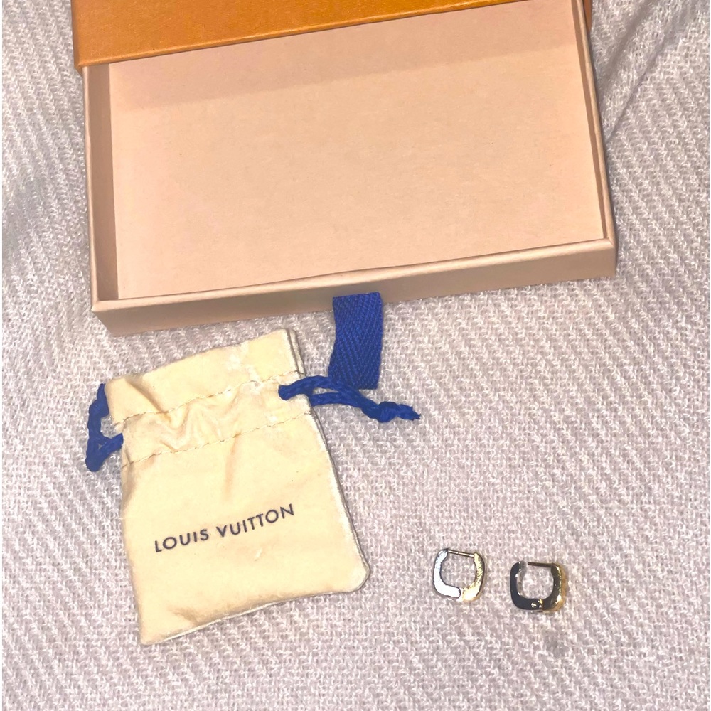 LV Nanogram Huggie Earrings